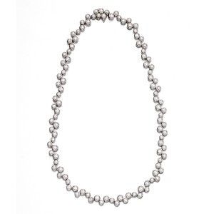 Tiffany & Co. Platinum Diamond Bubble Necklace